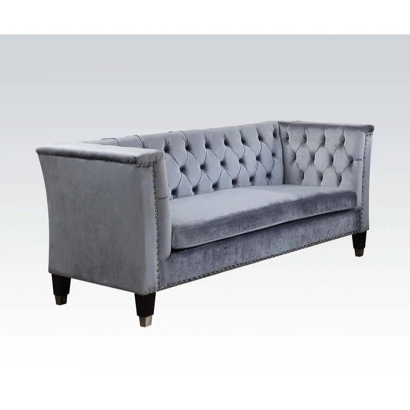 Honor - Loveseat - Cadet Gray Velvet by Unique Piece Furniture