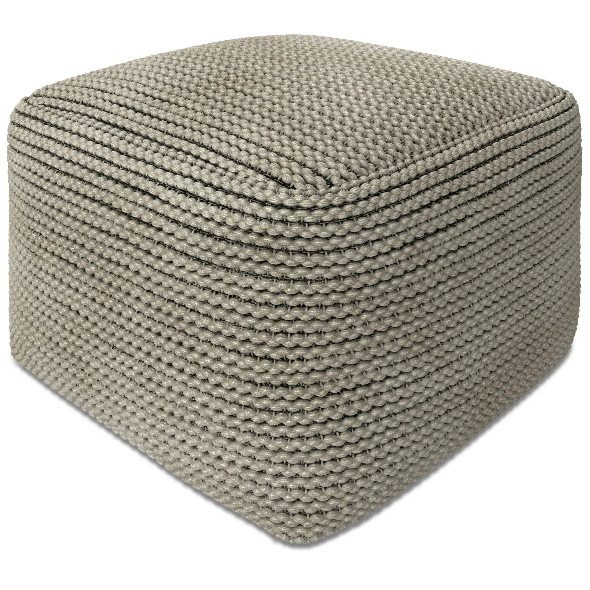 Eastmont - Outdoor / Indoor Pouf - Cream by Unique Piece Furniture