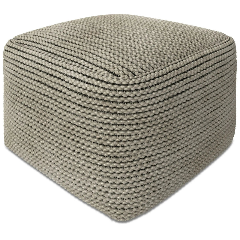 Eastmont - Outdoor / Indoor Pouf - Cream by Unique Piece Furniture