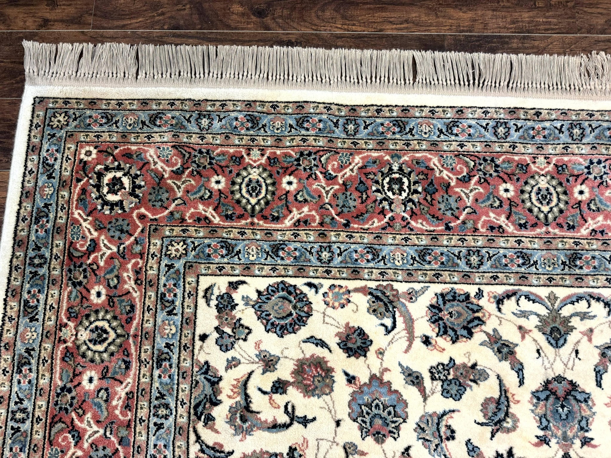 Karastan Rug 8.8 x 12, Ivory Rose Kashan #768, Wool Pile Karastan Carpet, Original 700 Series, Rare, Discontinued, Vintage by Jewel Rugs