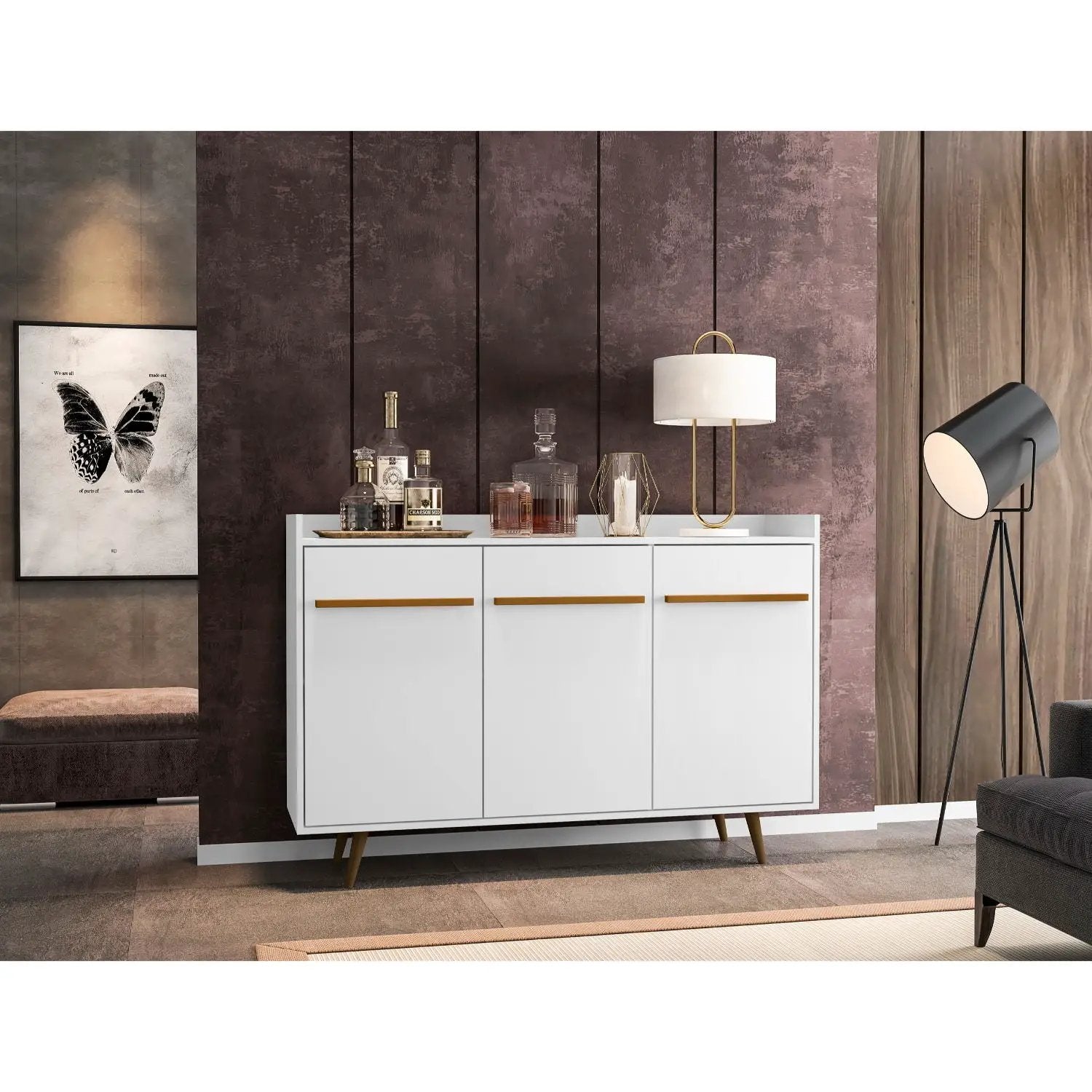 Bradley - Sideboard - White by HouseOfZazla