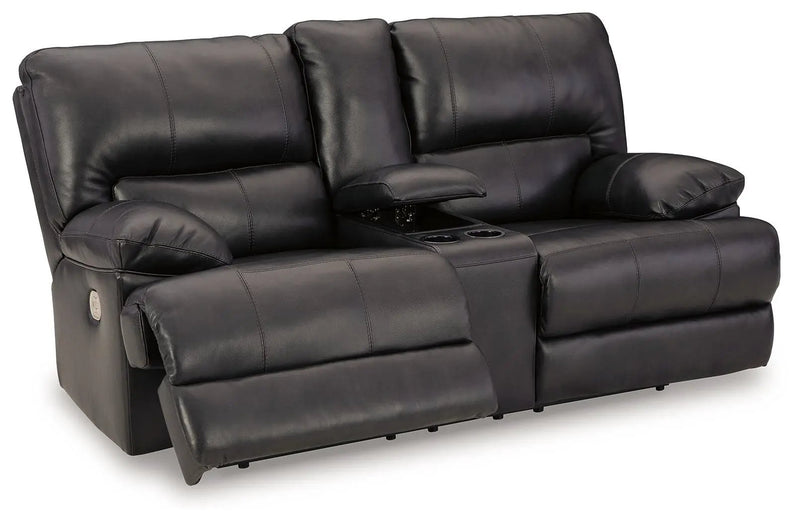 Mountainous - Power Reclining Loveseat With Console /Adj Headrest - Eclipse by Unique Piece Furniture