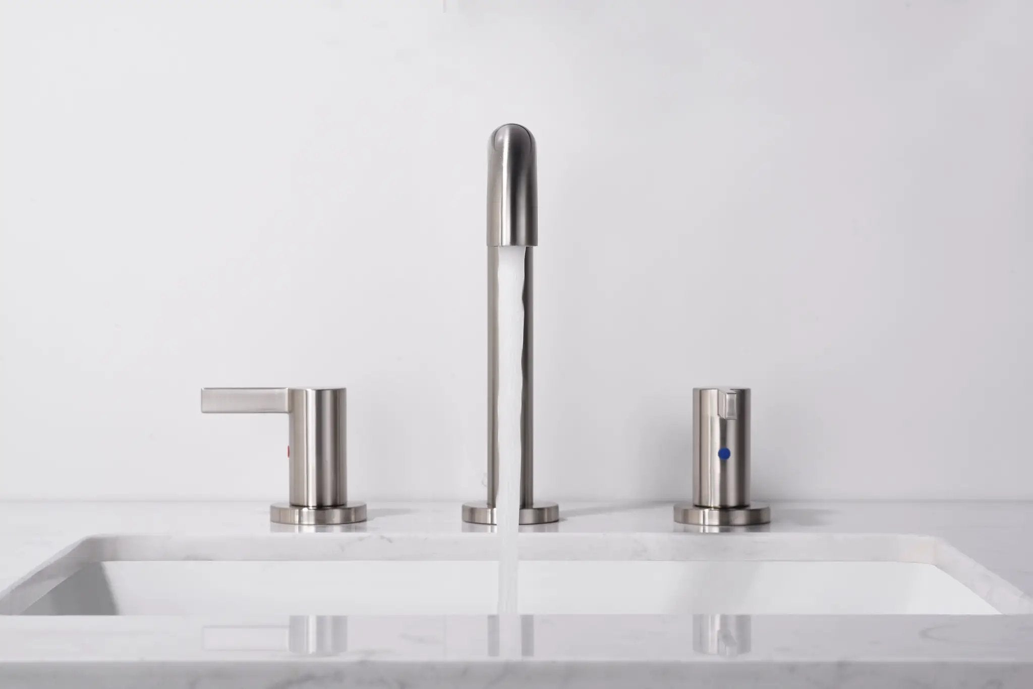 Bathroom Faucet For Bathroom Sink With Two Handles, Pop Up Drain And Supply Lines by HouseOfZazla