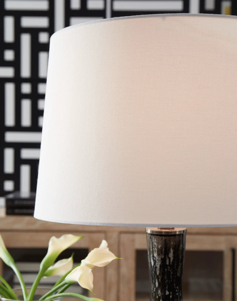Tenslow - Glass Table Lamp - Antique Black by Unique Piece Furniture