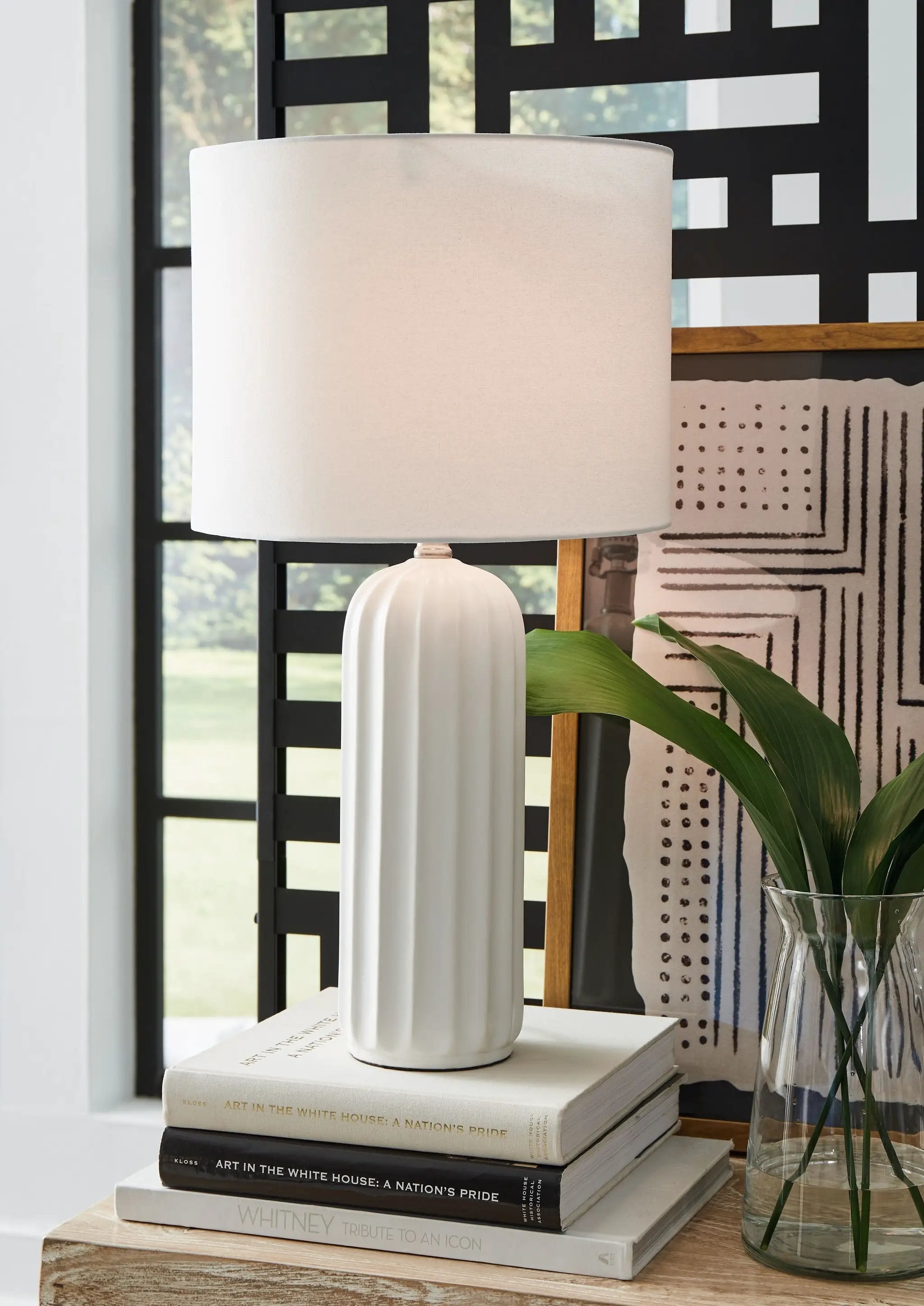 Clarkland - Ceramic Table Lamp (Set of 2) - White by Unique Piece Furniture