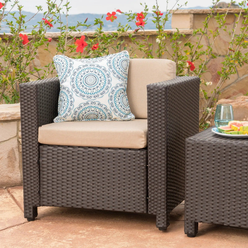 Stylish Outdoor Club Chair With Weather Resistant Cushions by HouseOfZazla