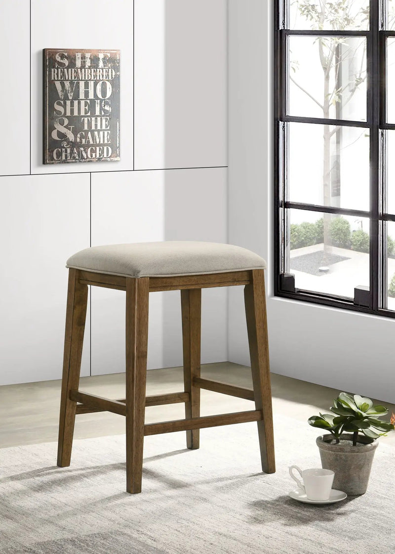 Sasha - 17" Counter Height Stool With Upholstered Seat by HouseOfZazla