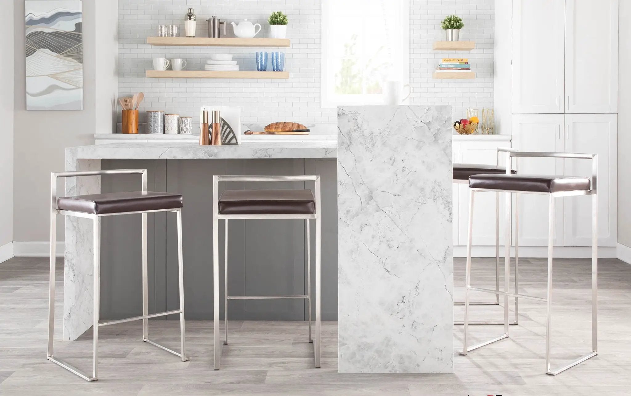 Fuji - Contemporary Stackable Design Barstool by HouseOfZazla