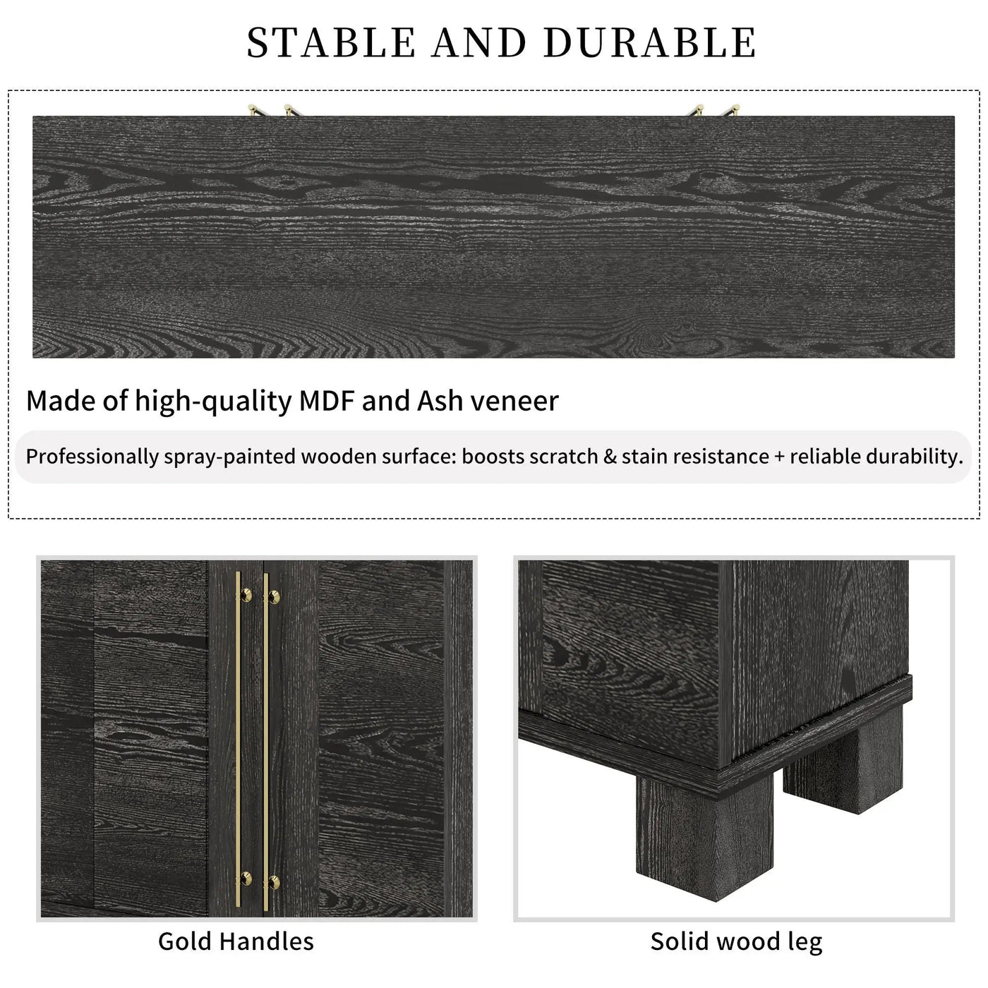Sideboard With Adjustable Shelves by Unique Piece Furniture
