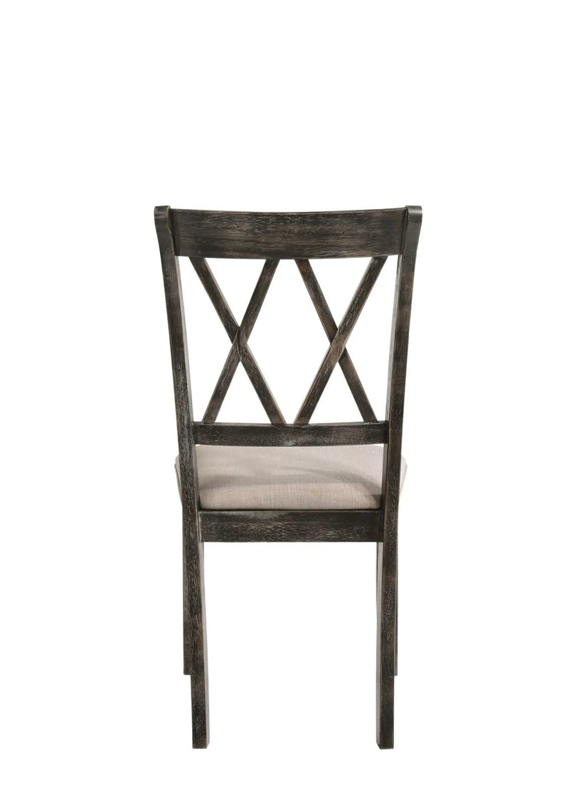 Claudia II - Weathered Side Chair (Set of 2) - Beige / Gray by Unique Piece Furniture
