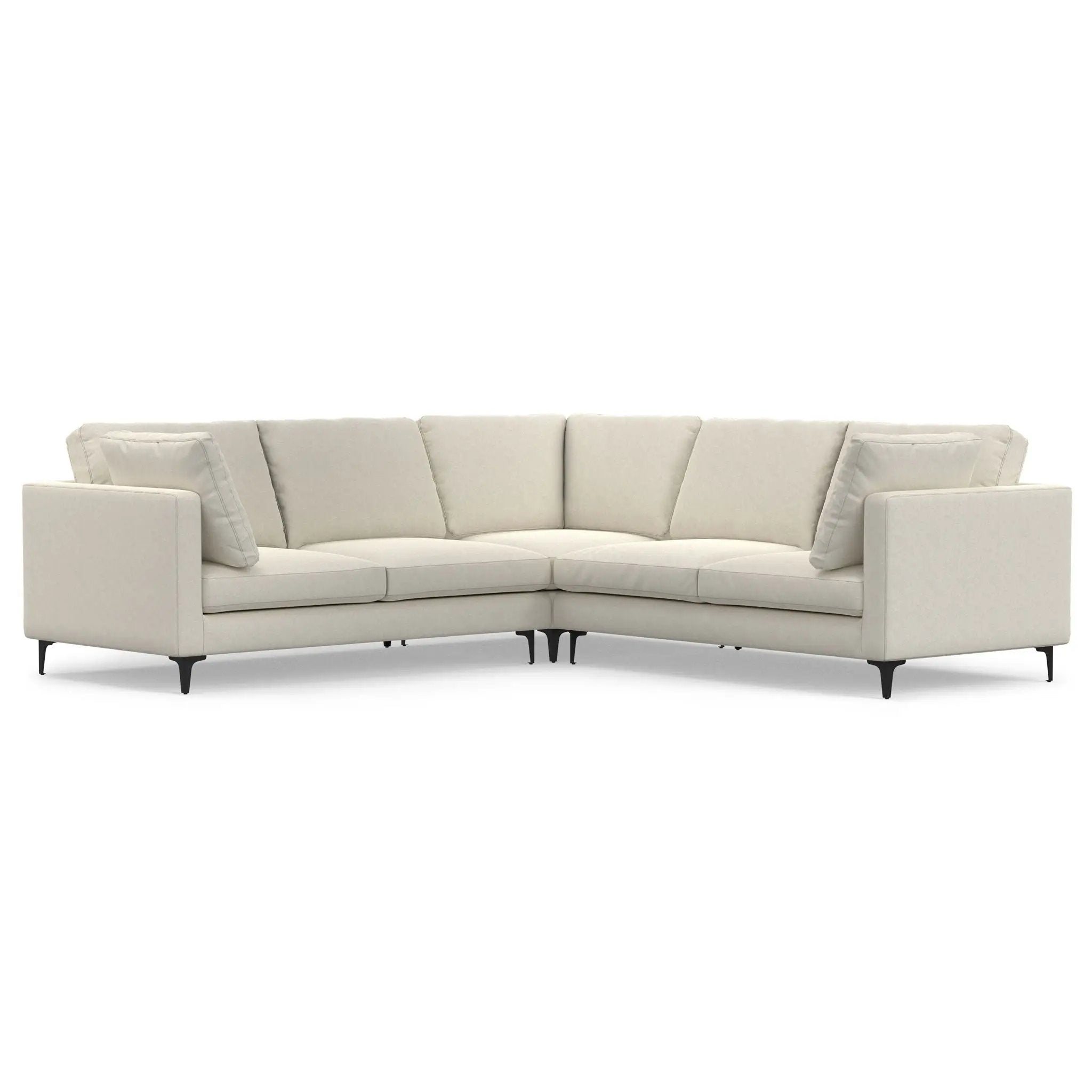 Ava - Mid Century Corner Sectional Sofa Handcrafted by HouseOfZazla