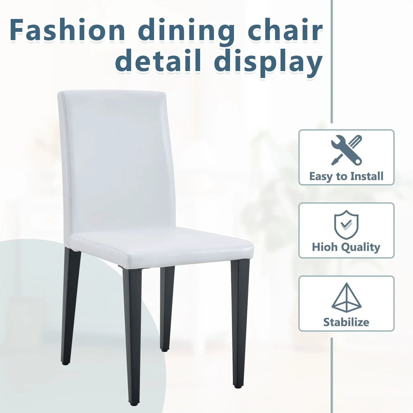 Versatile Dining Chairs With Comfortable Design And Metal Legs by HouseOfZazla