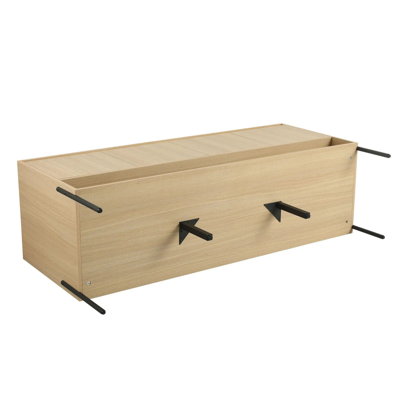 Modern Bathroom Vanity Combo With Single Resin Sink And Storage Cabinet by HouseOfZazla