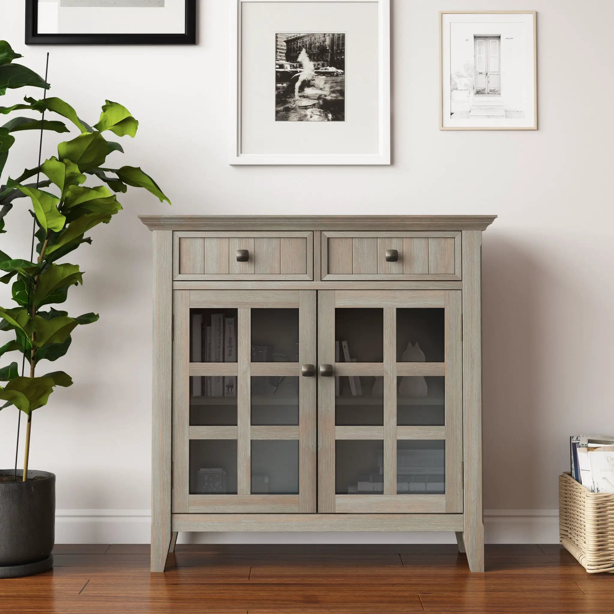 Acadian - Handcrafted Entryway Storage Cabinet by HouseOfZazla