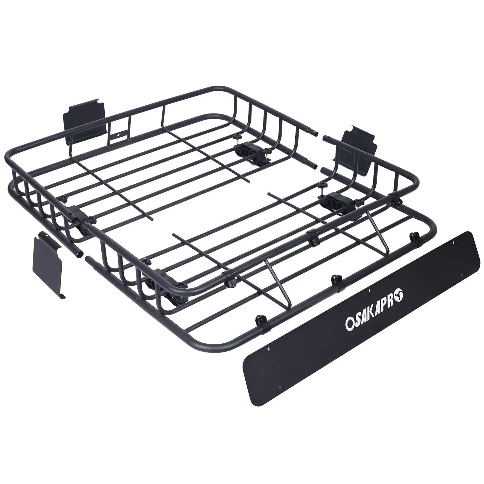 Motoring Rooftop Cargo Carrier Basket Steel Universal Fit Roof Rack by HouseOfZazla