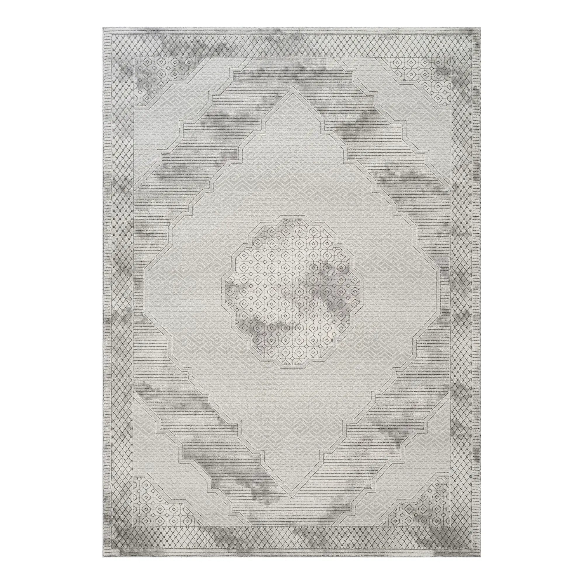 Geometrix - Medallion Rug With Geometric 3D Effect by Unique Piece Furniture