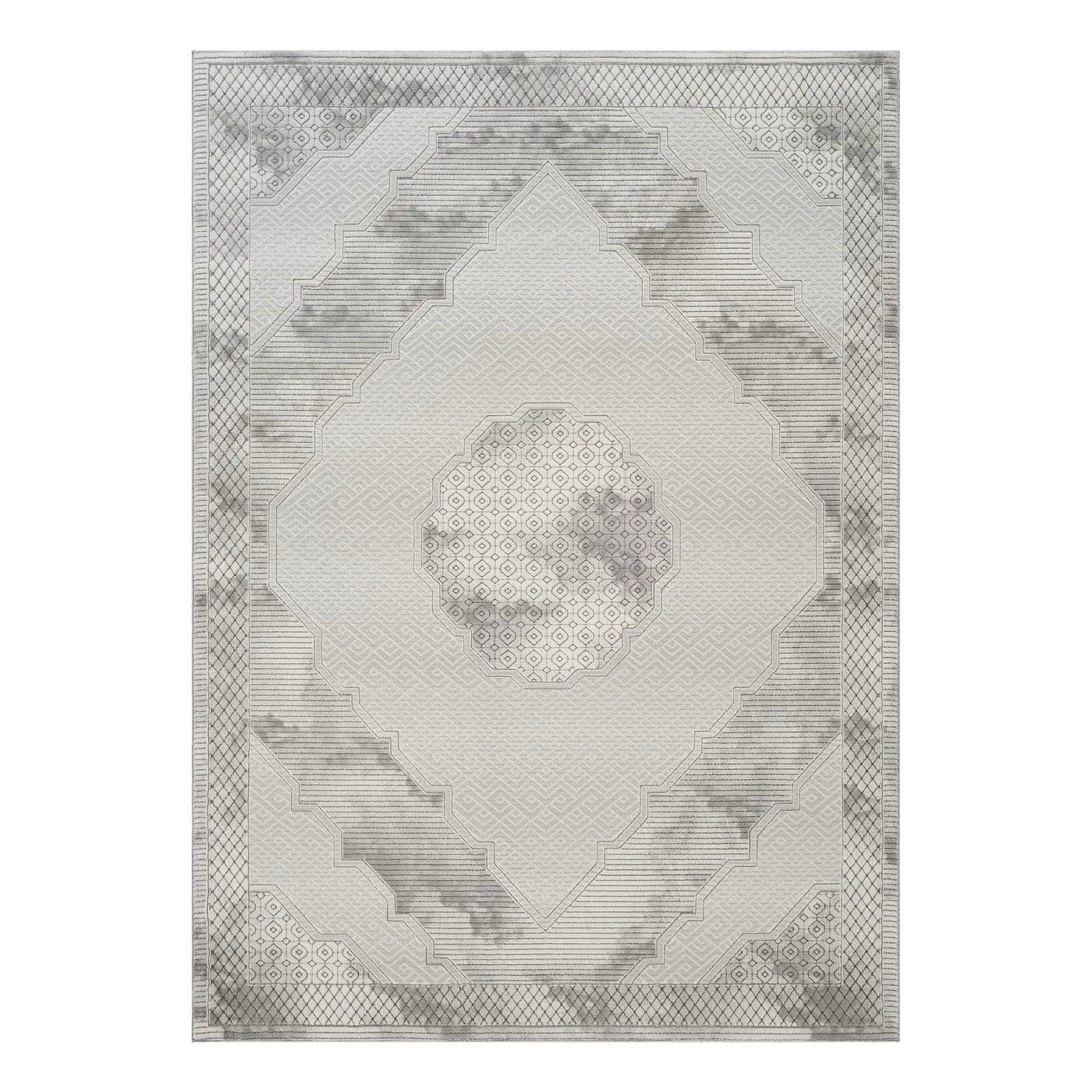 Geometrix - Medallion Rug With Geometric 3D Effect by HouseOfZazla