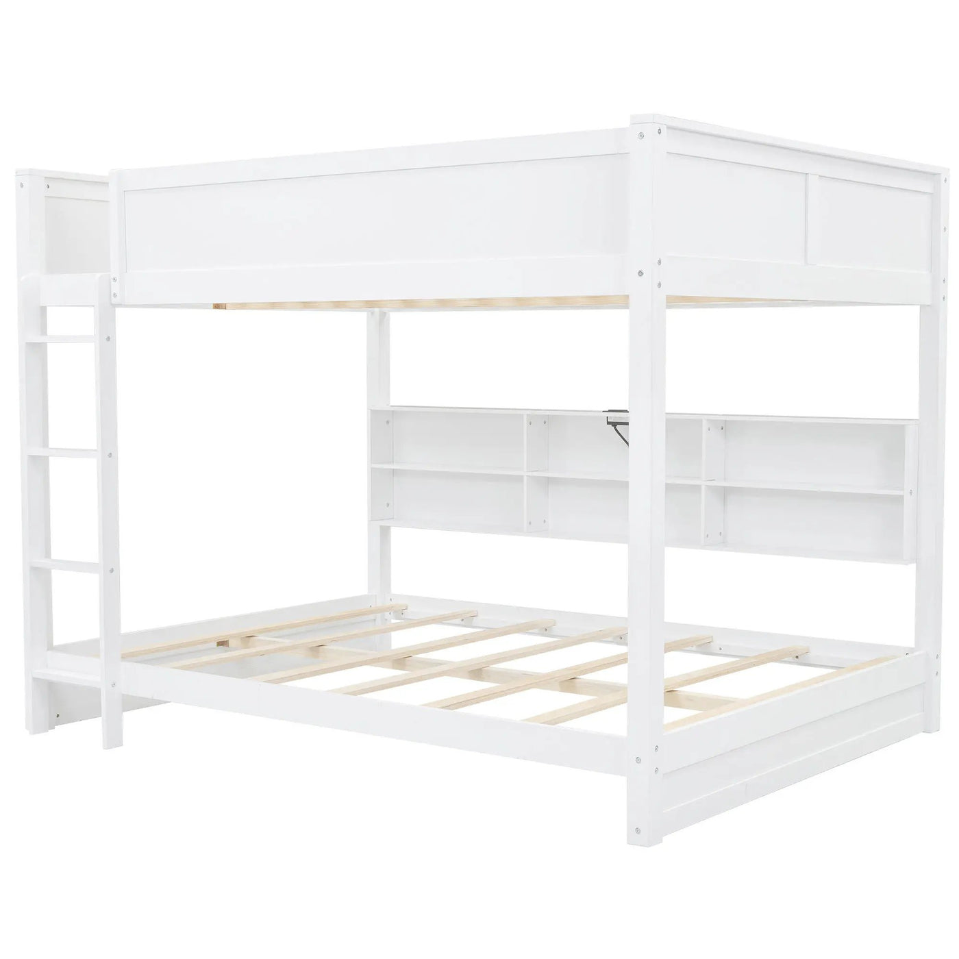 Bunk Bed With Storage Cabinets And USB Ports by HouseOfZazla