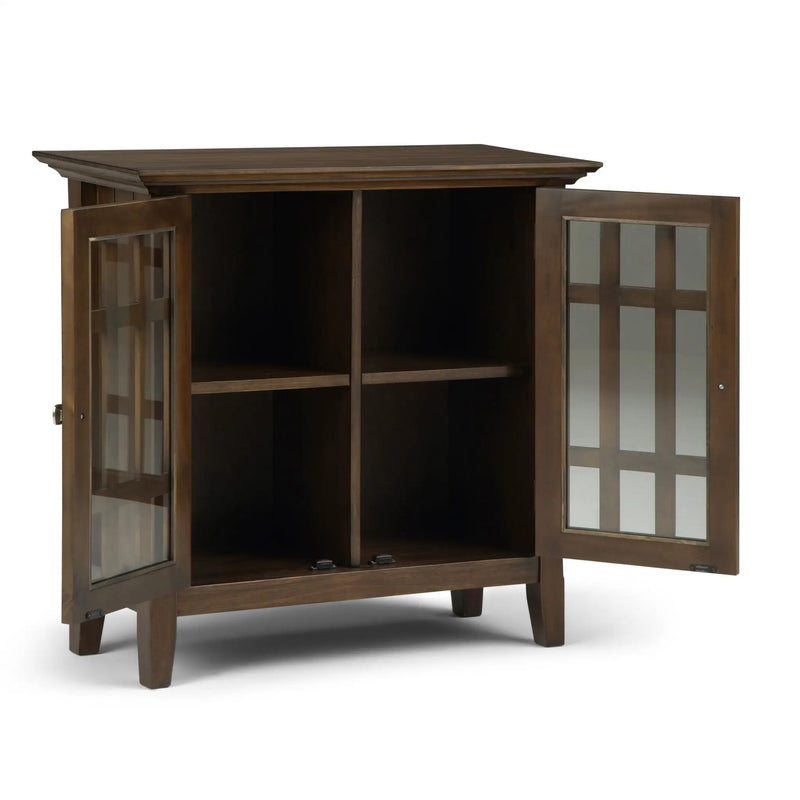 Bedford - Low Storage Media Cabinet - Rustic Natural Aged Brown by Unique Piece Furniture