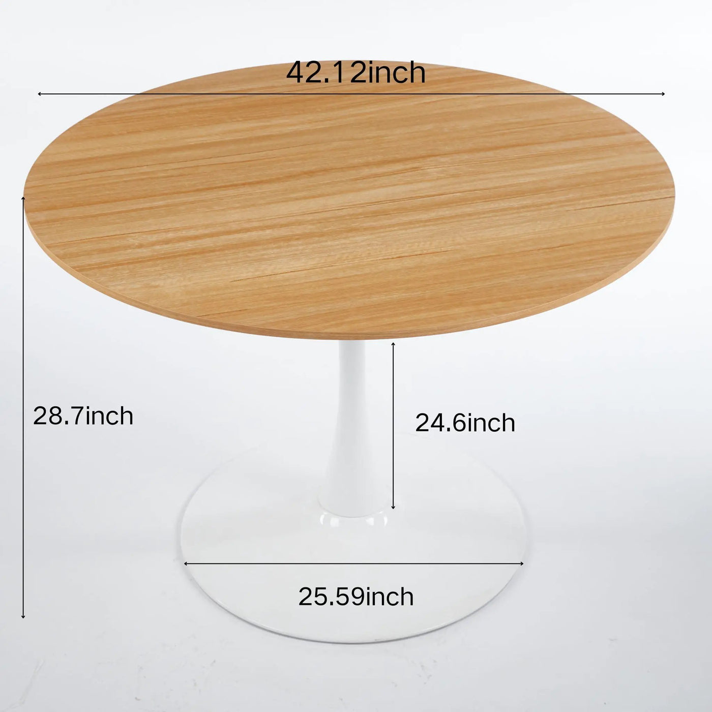 Mid-Century Tulip Dining Table With Round Top by Unique Piece Furniture