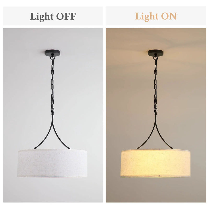 3 Light Drum Pendant Light by HouseOfZazla