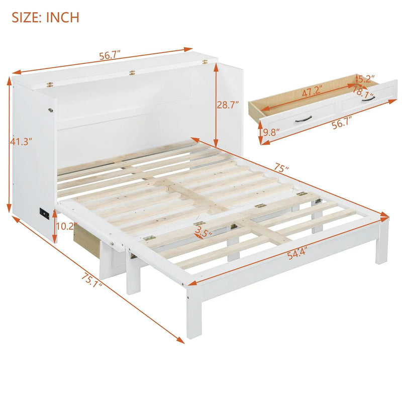 Murphy Bed With Large Drawers by HouseOfZazla