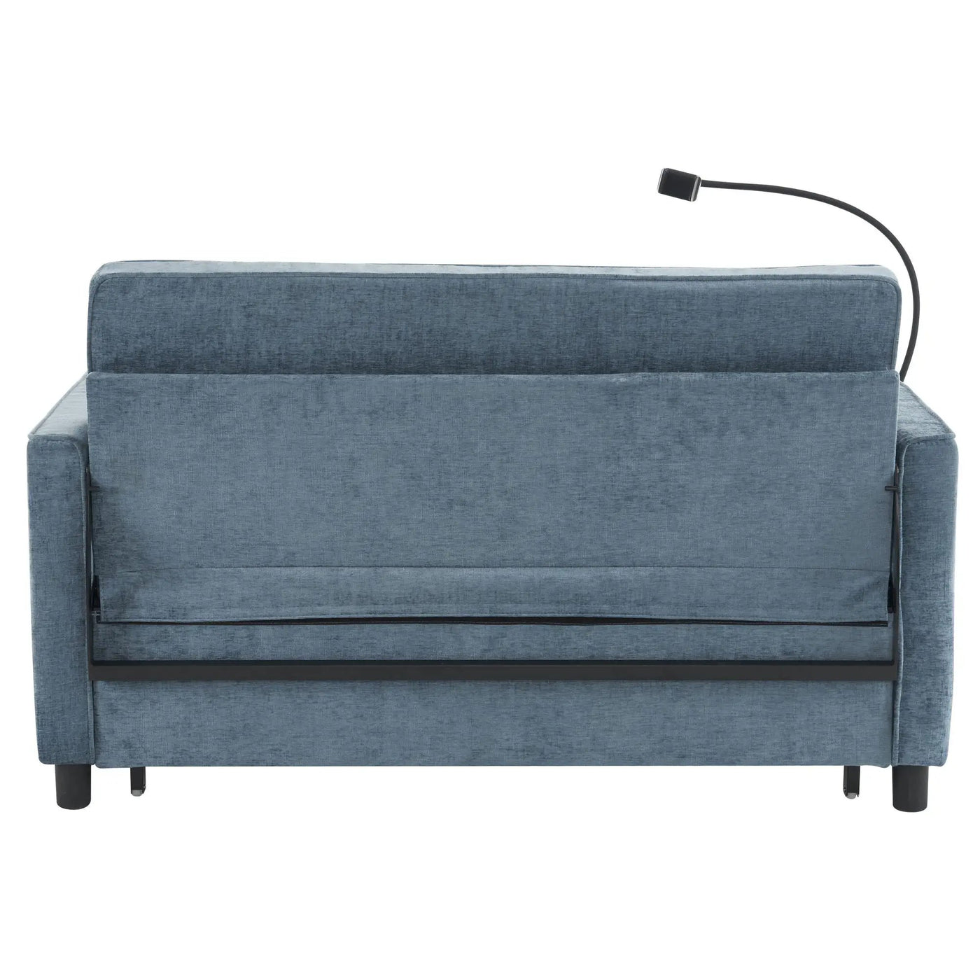 Pull-Out Sleeper Sofa With Reversible Backrest Cushion, Side Pockets, 2 USB Ports And A Phone Holder For Living Room by HouseOfZazla