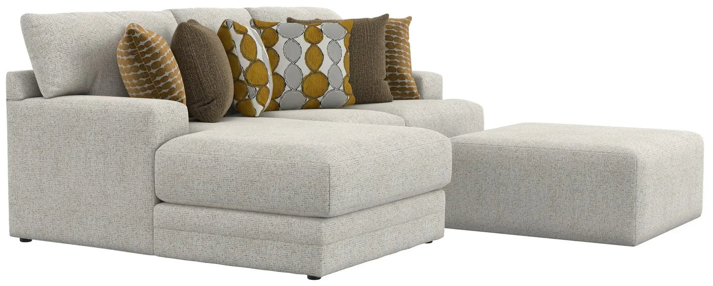 Tori - Sectional With Comfort Coil Seating, Cocktail Ottoman And Accent Pillows Included by Unique Piece Furniture