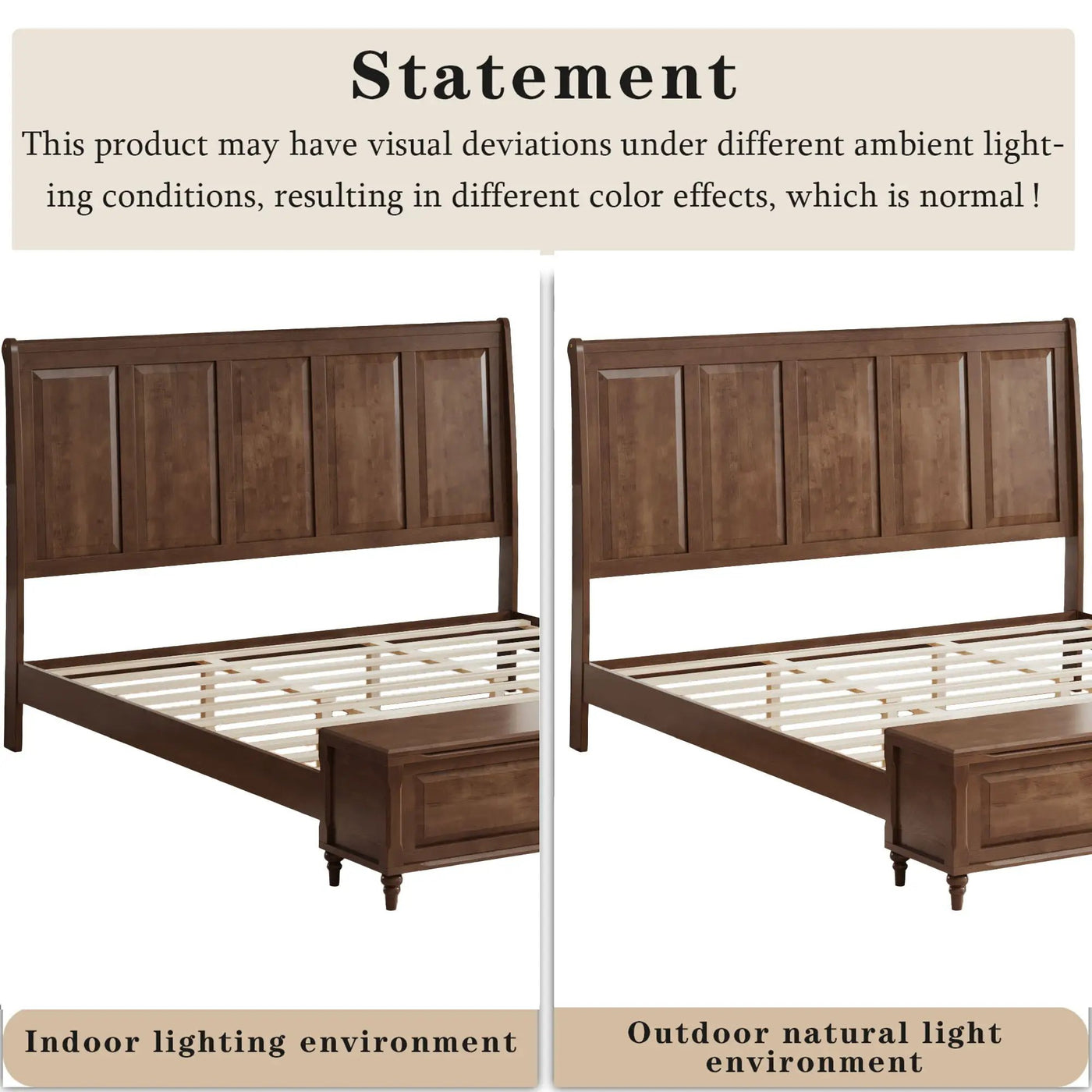 Sleigh Bed Frame With Tall Headboard And Storage Bench by HouseOfZazla