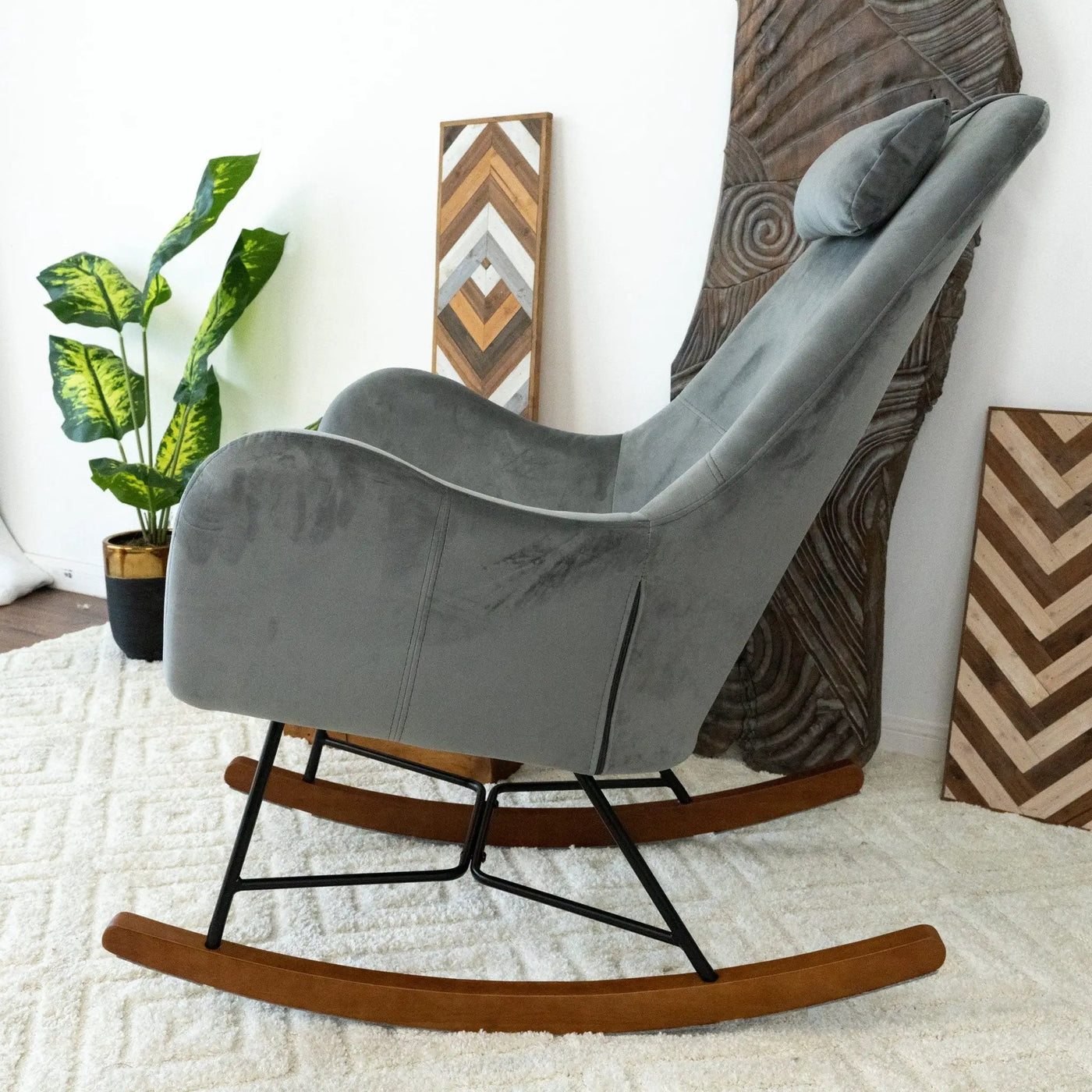 Chel - Mid-Century Modern Rocking Chair by Unique Piece Furniture