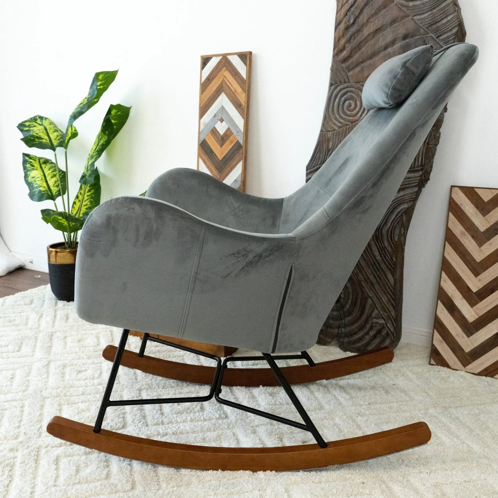 Chel - Mid-Century Modern Rocking Chair by Unique Piece Furniture