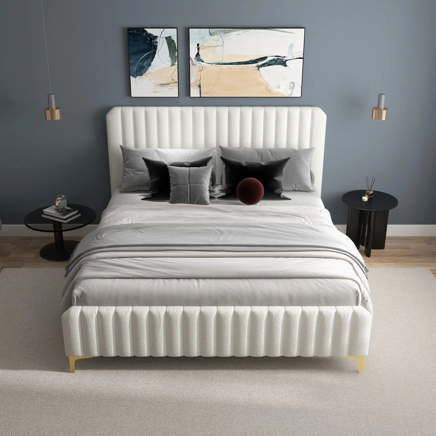 Valery - Upholstered Platform Bed by Unique Piece Furniture