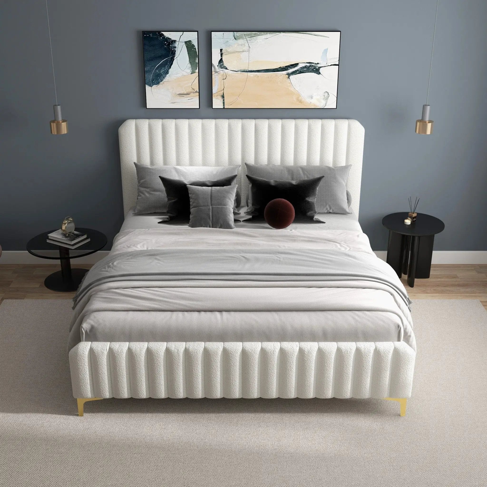 Valery - Upholstered Platform Bed by Unique Piece Furniture
