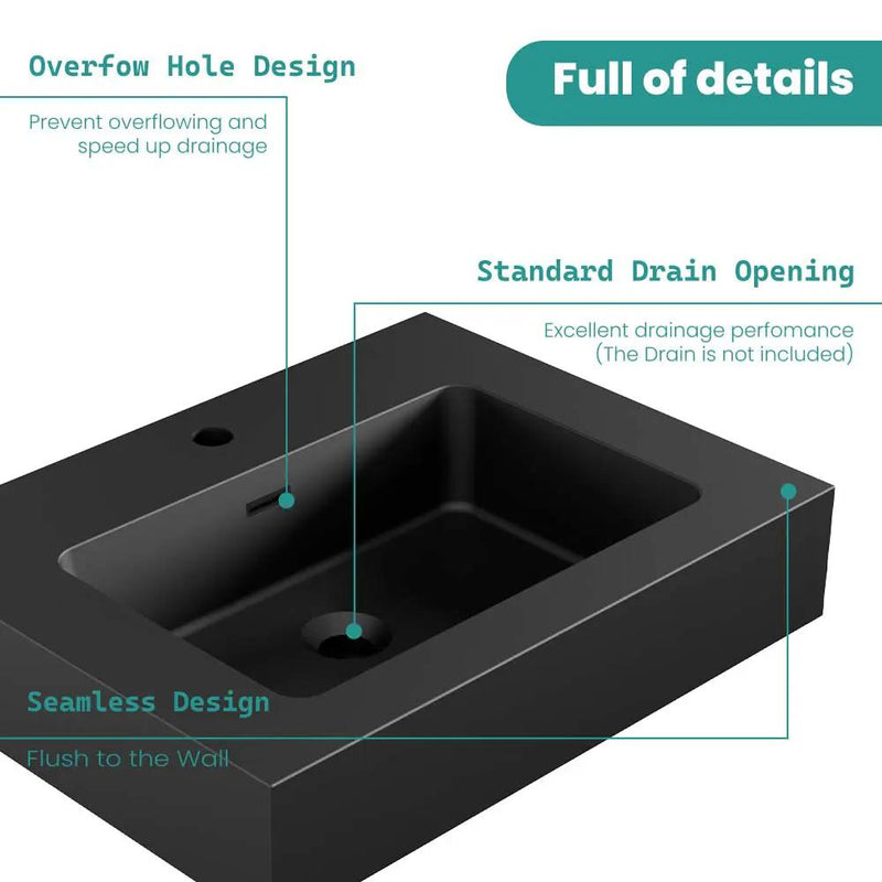 BB02-24-109 Integrated Engineered Solid Surface Basin Matt by HouseOfZazla