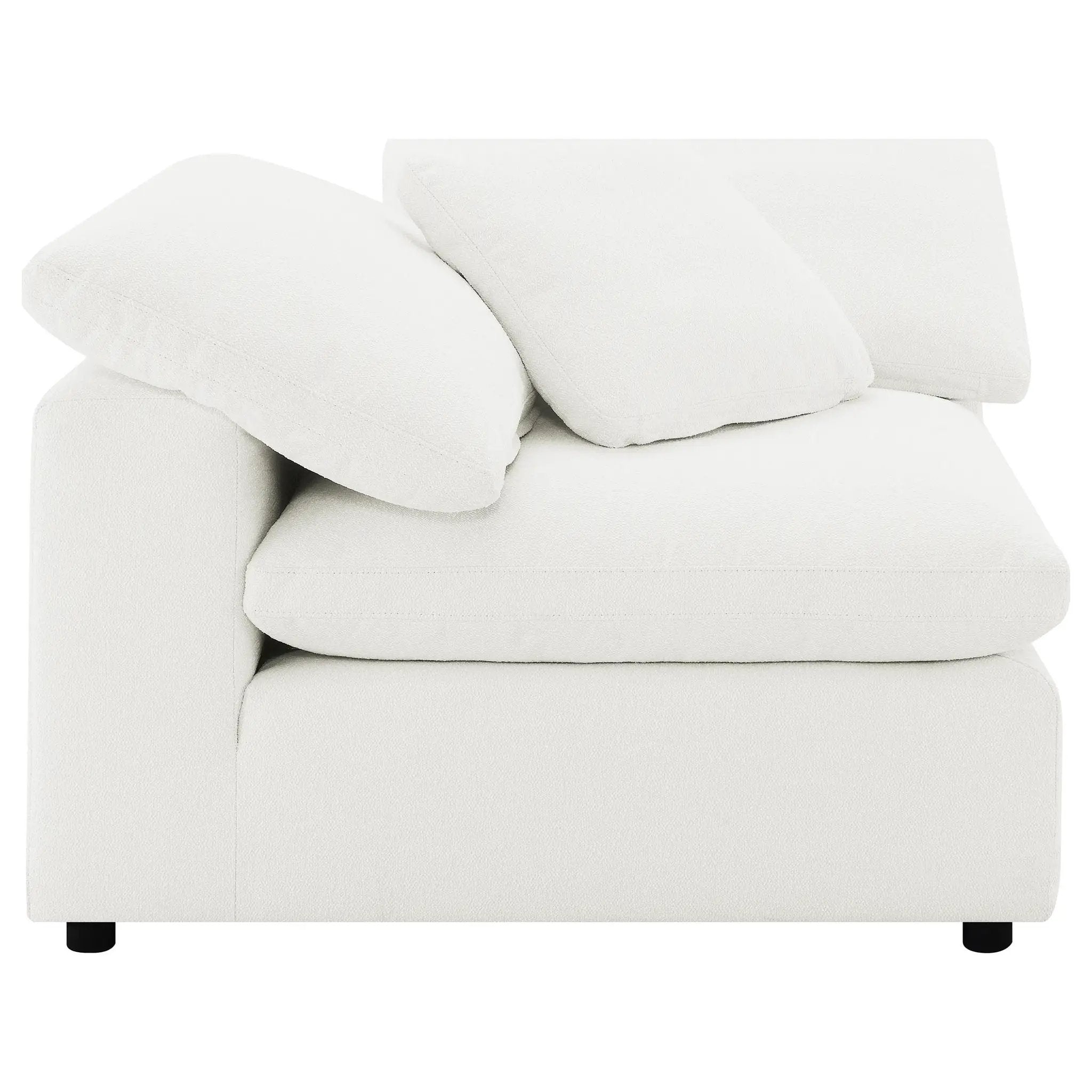 Raleigh 5-piece Boucle Upholstered Modular Sectional Ivory by Unique Piece Furniture
