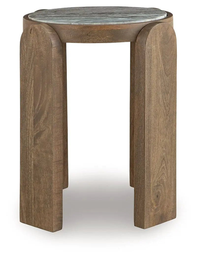 Gavrilley - Accent Table - Gray / White / Brown by Unique Piece Furniture