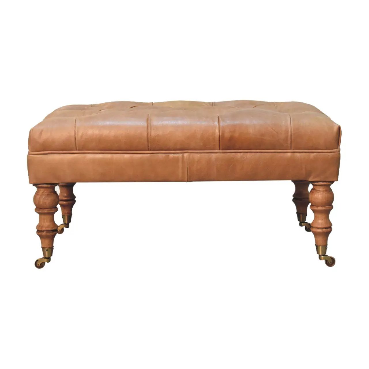 Buffalo - Ottoman With Castor Legs by HouseOfZazla