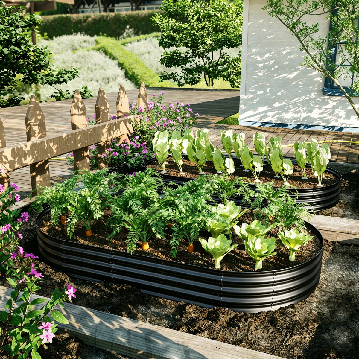 Galvanized Raised Garden Bed 8x4x1ft by HouseOfZazla