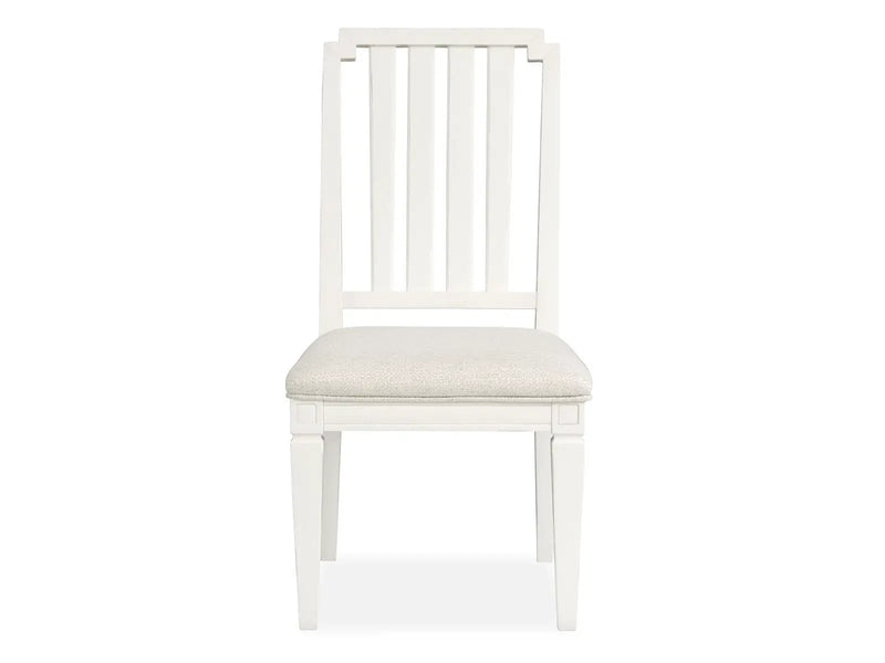 Willowbrook - Upholstered Side Chair With Wood Slat Back (Set of 2) - Egg Shell White by Unique Piece Furniture