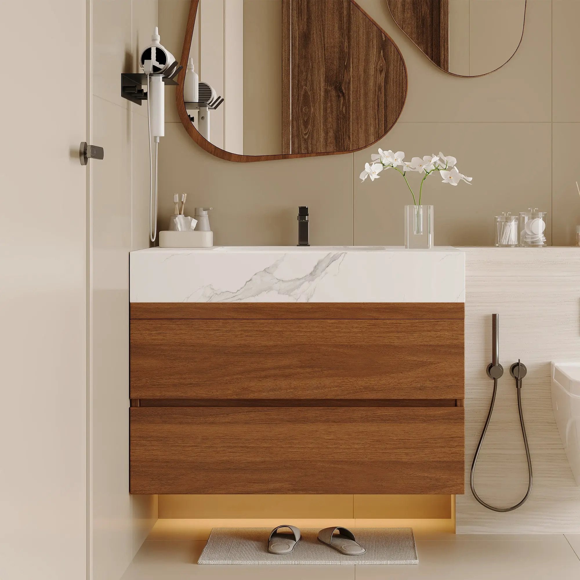 29.9" Modern Floating Bathroom Vanity by HouseOfZazla