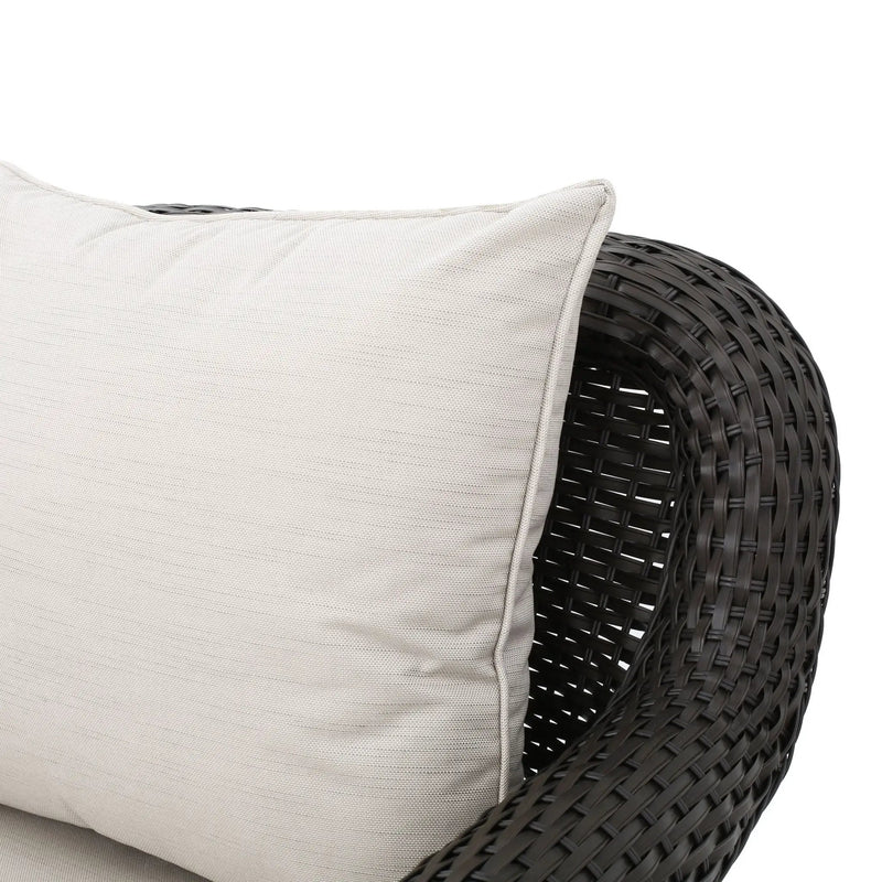 Amaya Outdoor Swivel Rocker Chair with Water Resistant Cushions by HouseOfZazla