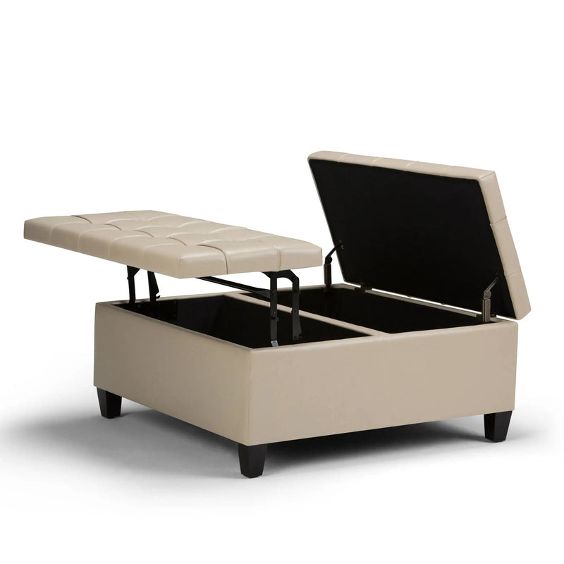 Harrison - Upholstered Coffee Table Storage Ottoman by HouseOfZazla