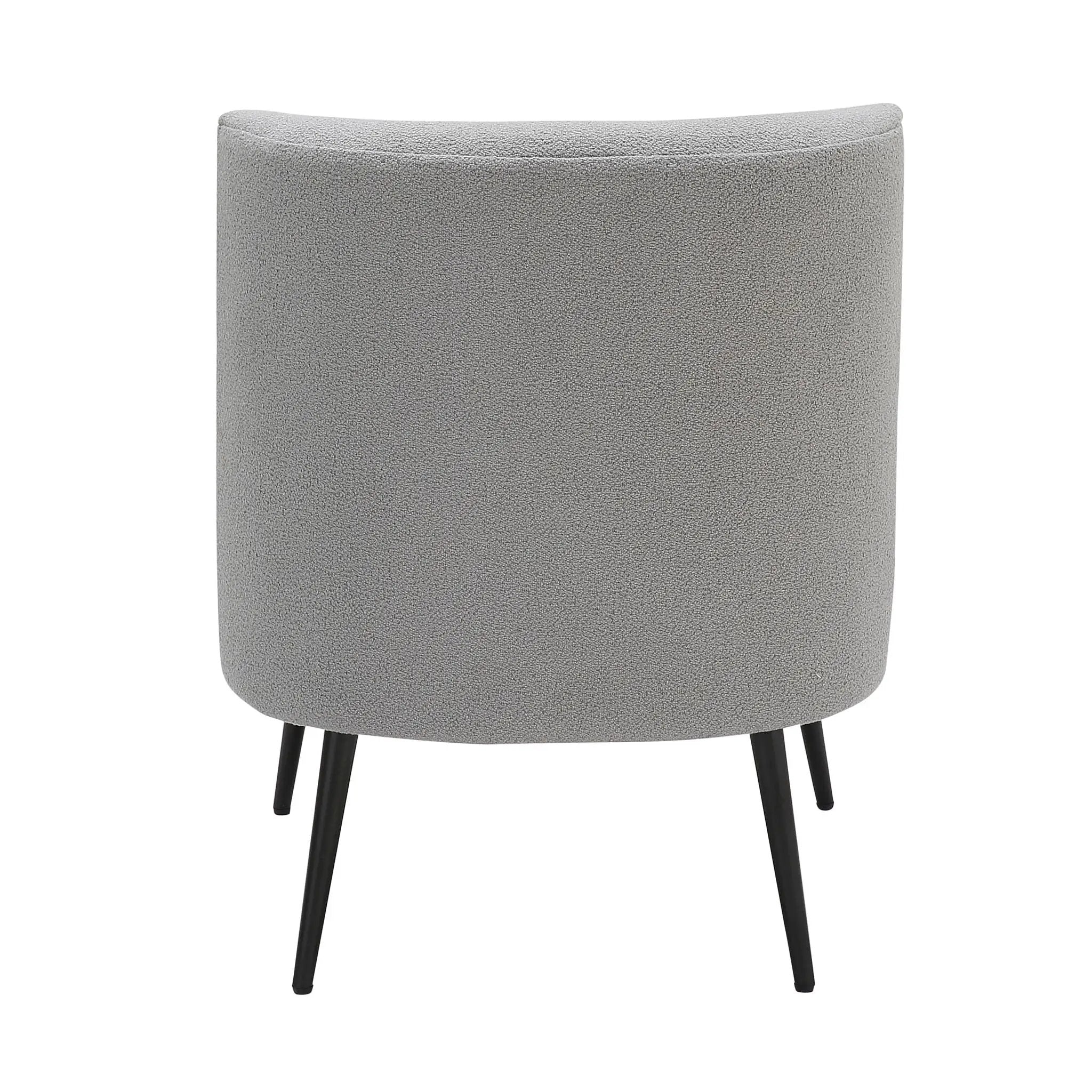 Fran - Contemporary Slipper Chair - Black / Light Gray by HouseOfZazla