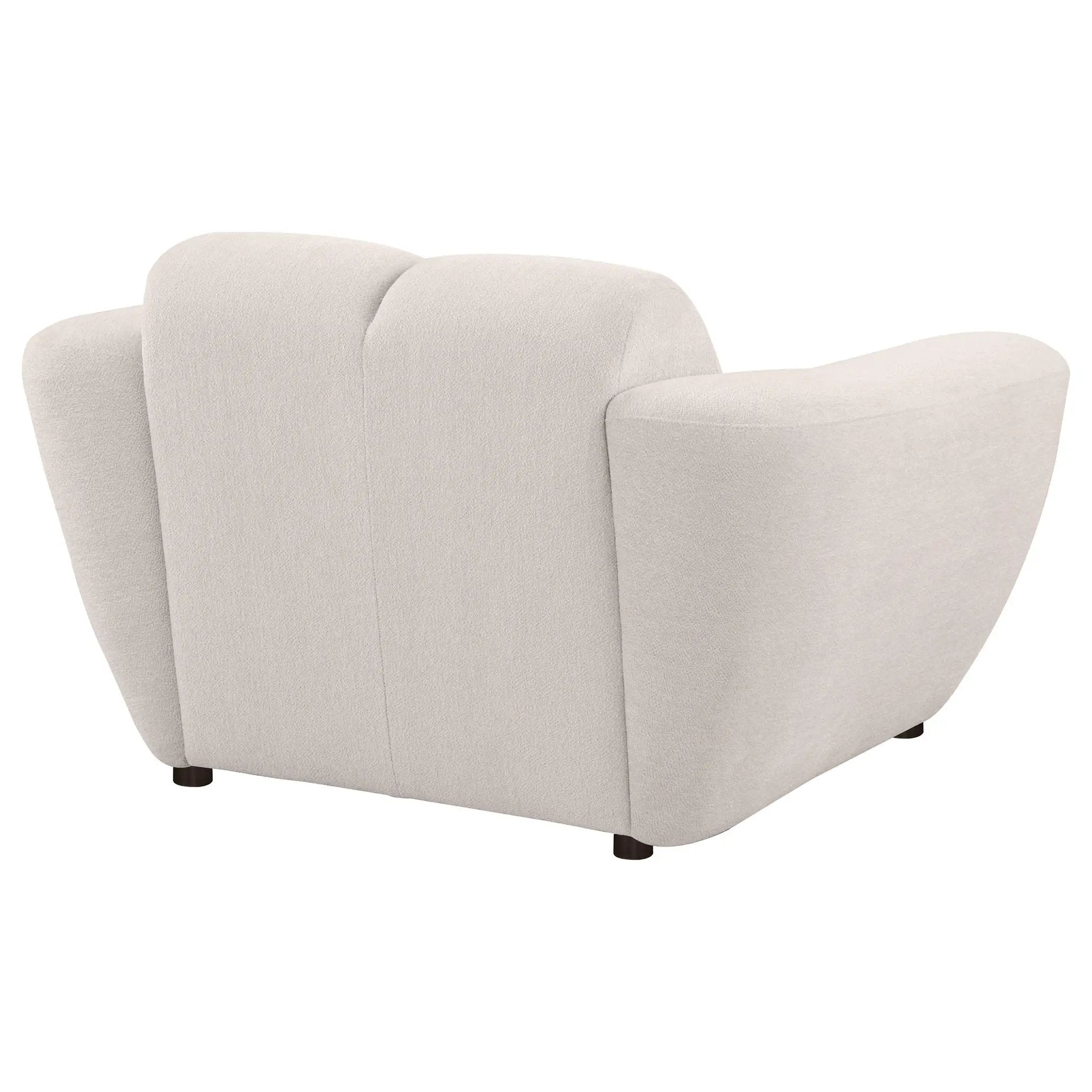 Destino Chenille Upholstered Splayed Arm Accent Chair Greige by Unique Piece Furniture