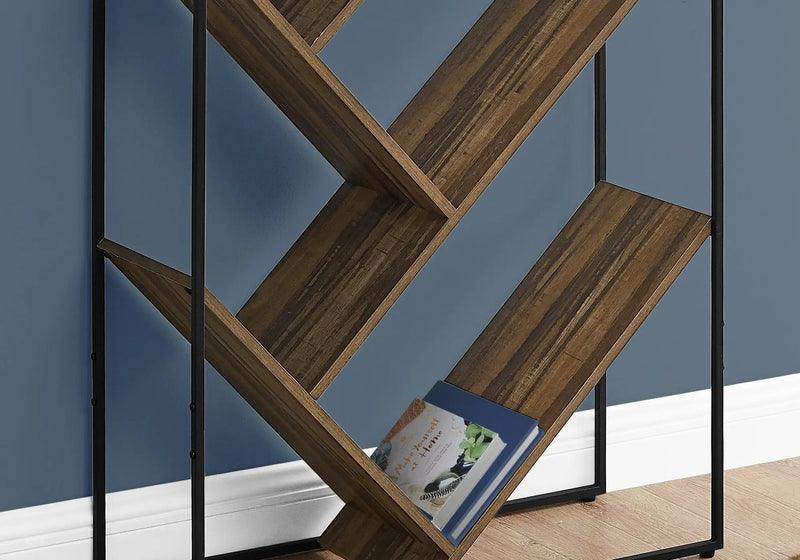 3-Tier Contemporary Bookshelf with Reclaimed Wood Finish by HouseOfZazla