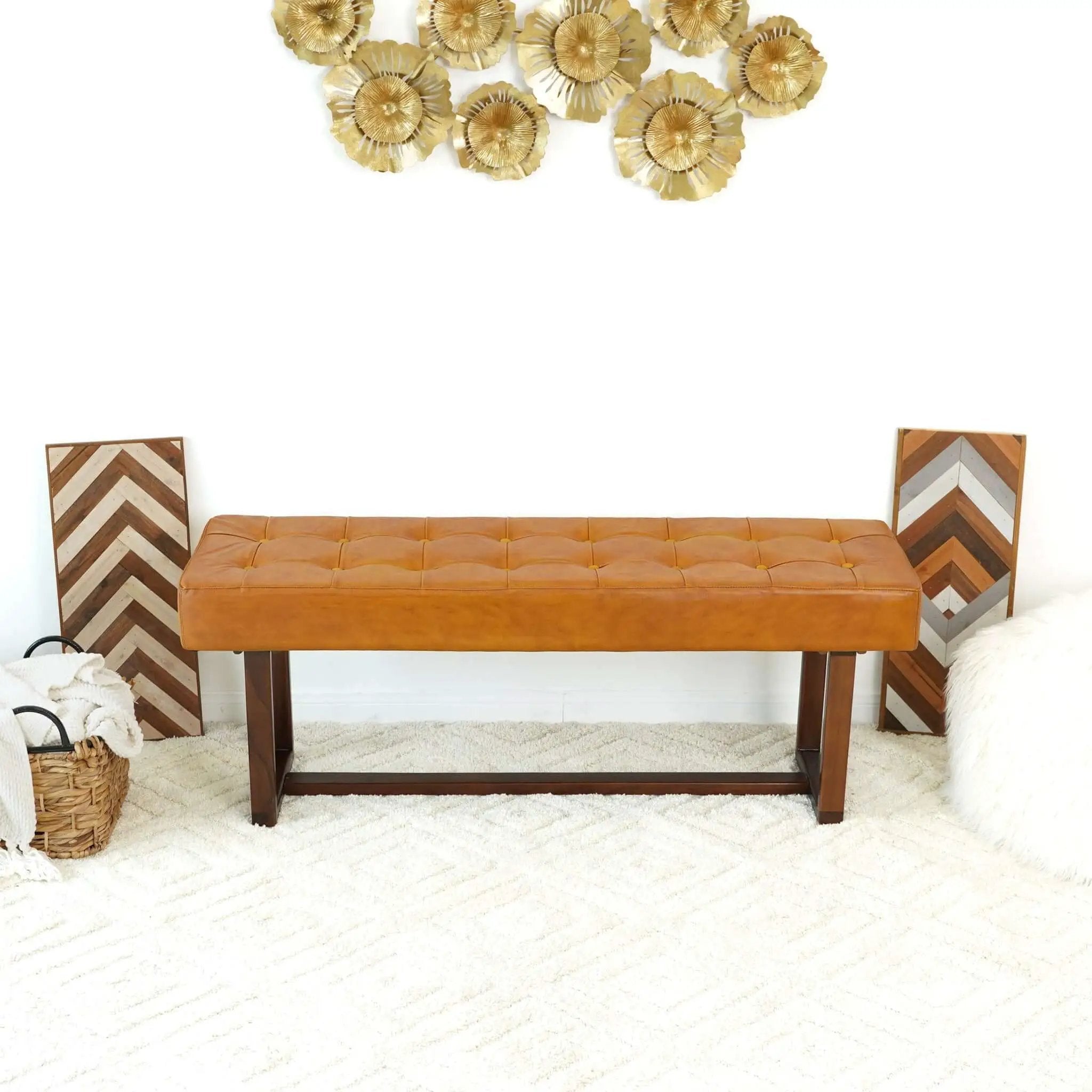 Cameron - Bench - Brown / Tan by Unique Piece Furniture