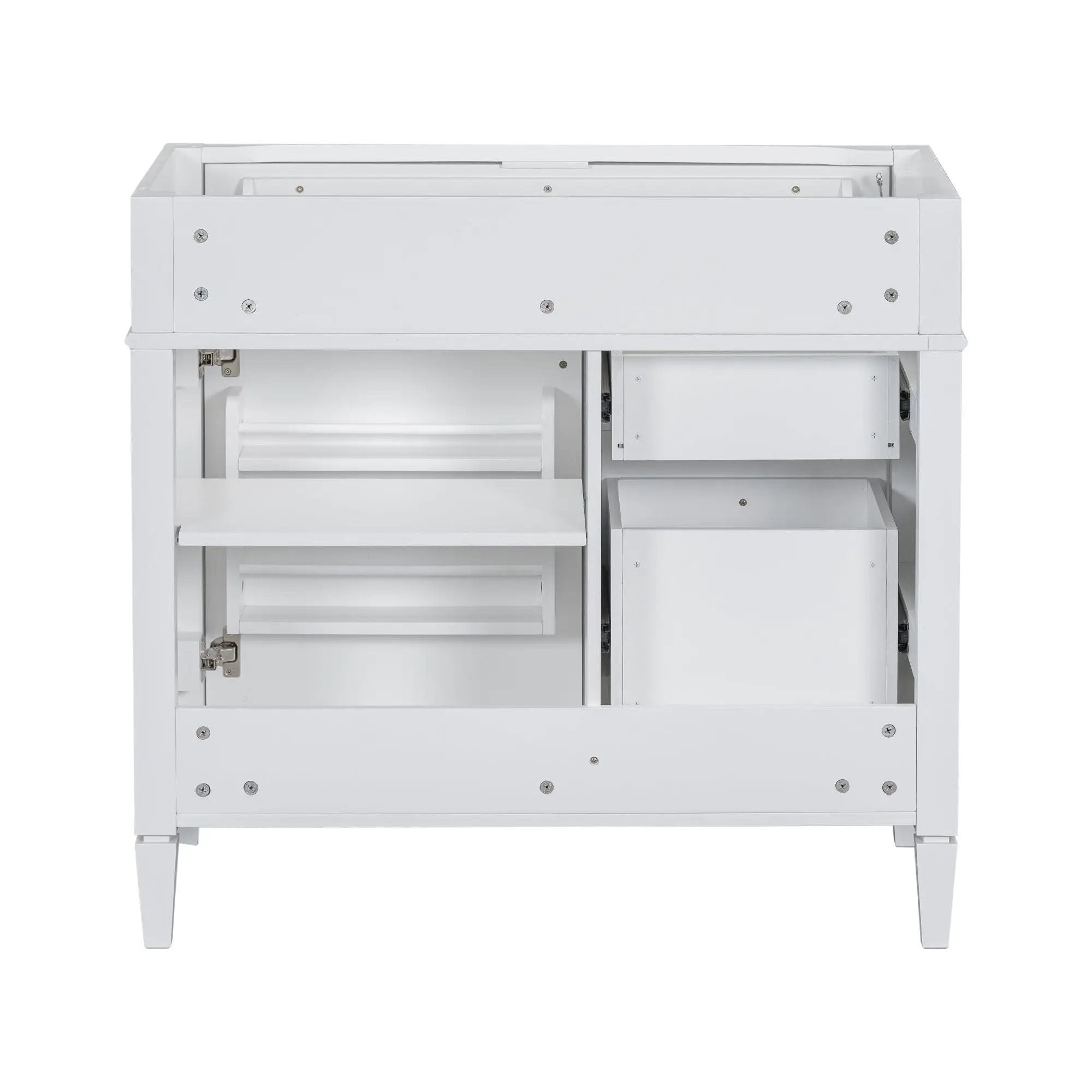Bathroom Vanity With 2 Drawers And Tip-Out Drawer, Storage Cabinet by Unique Piece Furniture