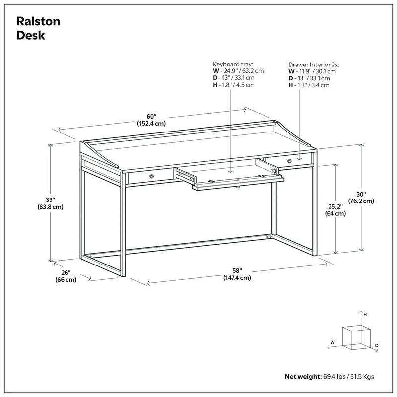 Ralston - Handcrafted Desk by Unique Piece Furniture