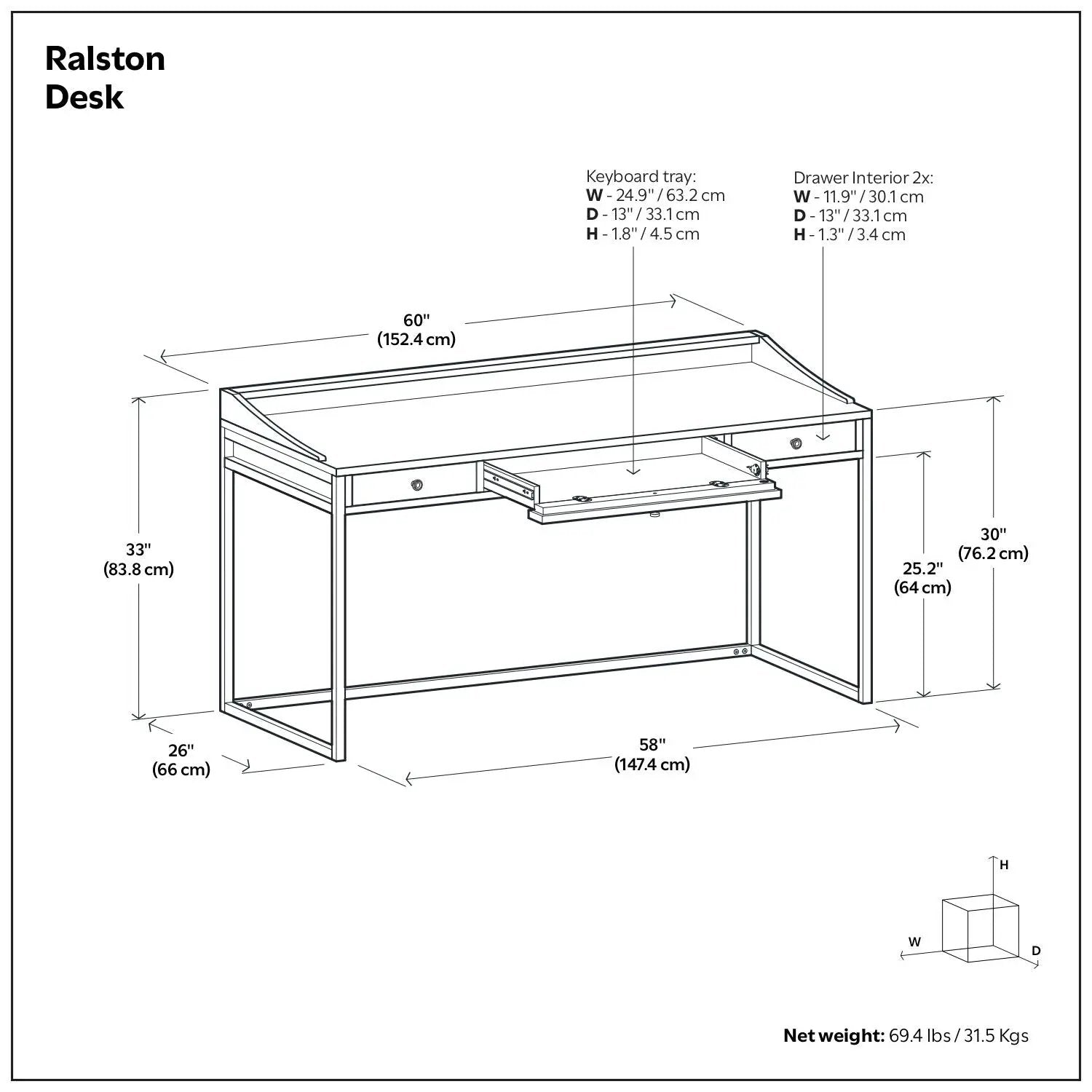 Ralston - Handcrafted Desk by HouseOfZazla
