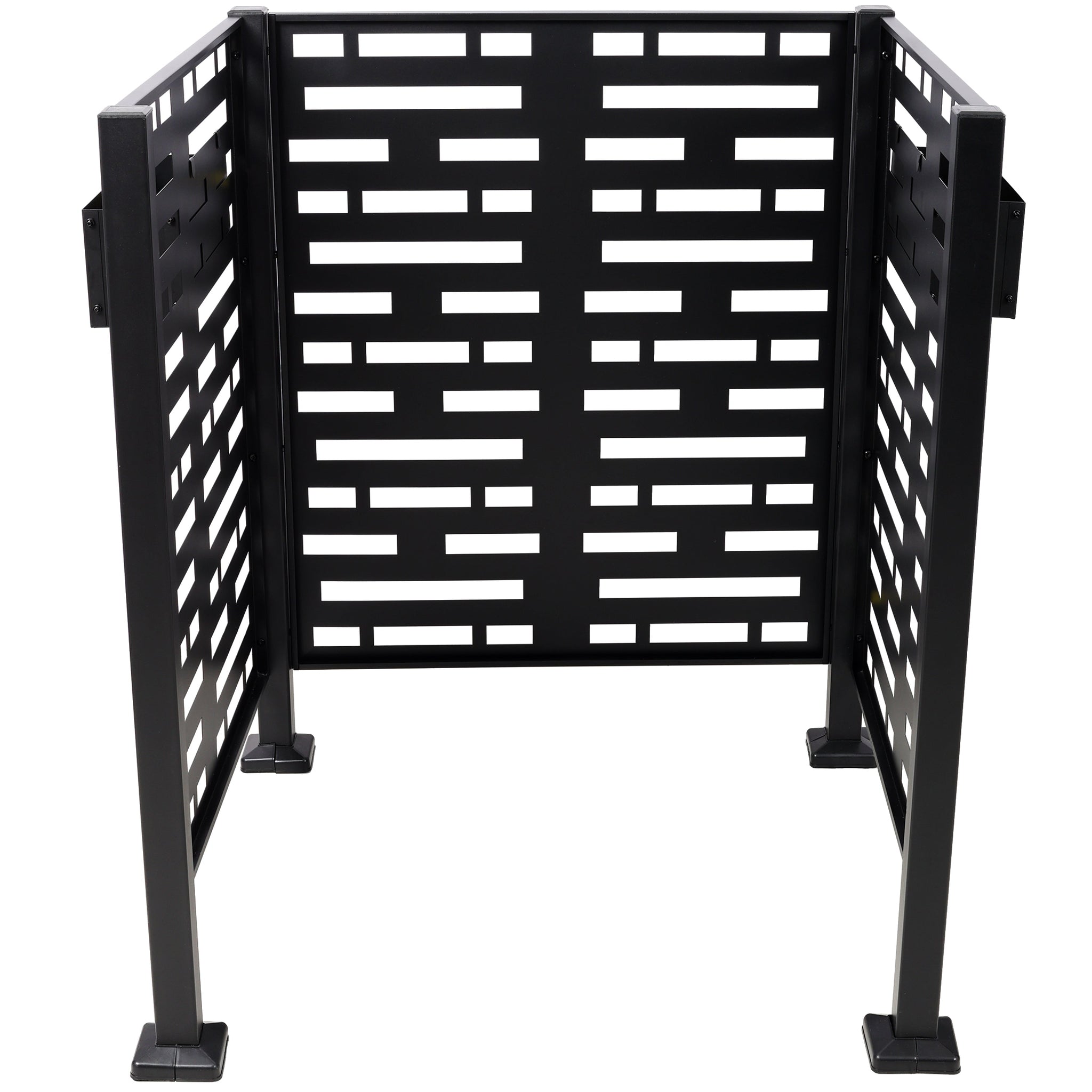 3x3 Ft Metal Air Conditioner Privacy Fence with Planter Boxes by HouseOfZazla